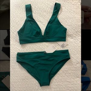 & Other Stories Green Bikini Set